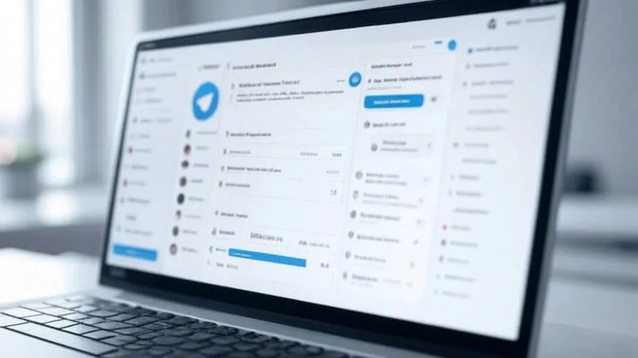 یادگیری تلگرام در محیط کار روی لپتاپ